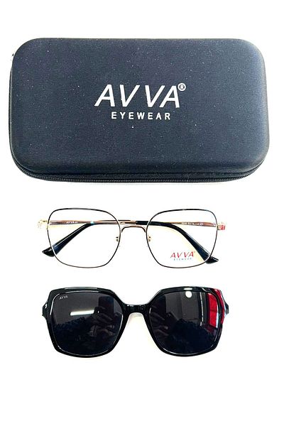 Avva 5606 C1 Women's Sunglasses with Polarized Clips