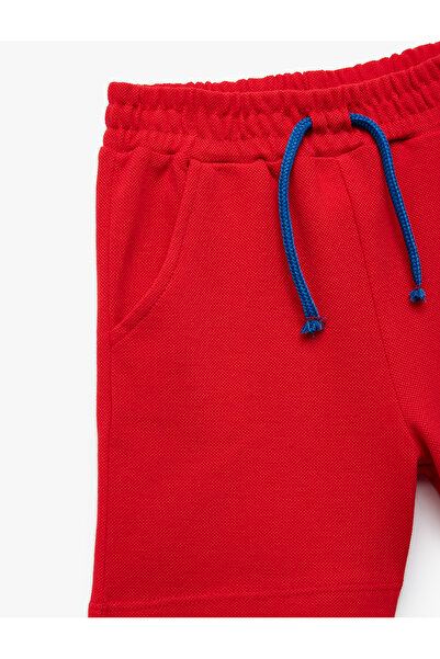 Koton Pamuklu Beli Bağcıklı Cep Detaylı Basic Şort