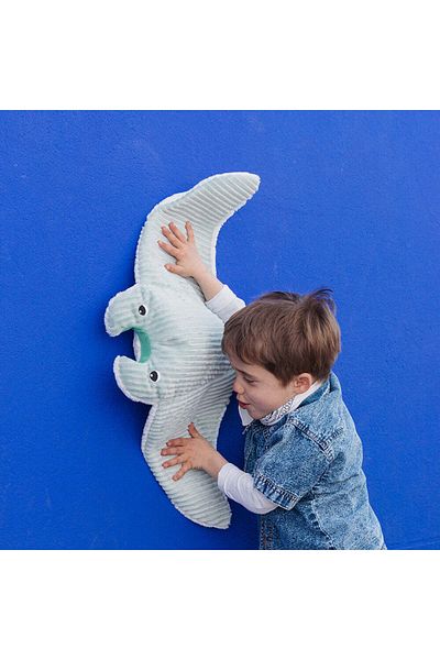 les deglingos MENTALOU THE MANTA RAY MOM & BABY MINT