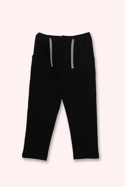 Panço Erkek Çocuk Cepli Siyah Pantolon