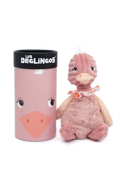 les deglingos PLUSH SMALL SIMPLY POMELOS THE OSTRICH WITH BOX
