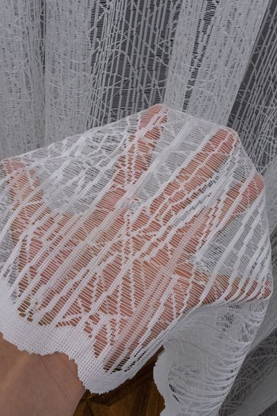 farbateks Glass Broken Style Pattern New Design Tulle 2 Layers Pleated
