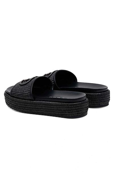 Guess Lonney Women's Black Slippers Fljlnyfab19-Black