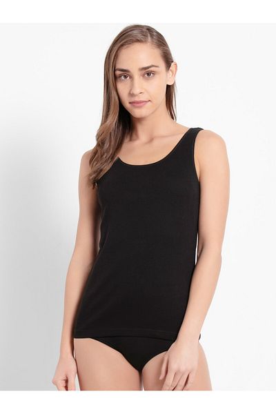 JOCKEY قميص كومفيز بدون أكمام 1535-0110-أسود