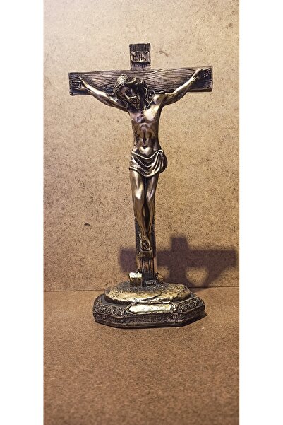 Tuzun Ruhu JESUS...ÇARMIHA GERİLMİŞ İSA BİBLOSU DEKORATİF OBJE