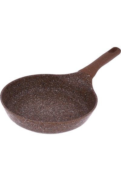 ALSAIF Non-stick Aluminum Frying Pan Without Lid - Al Saif, Size: 26 Cm, Color: Granite Coffee