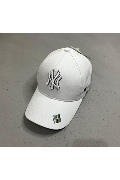 ZERAMİNE Unisex Hat - White with Adjustable Velcro on the Back