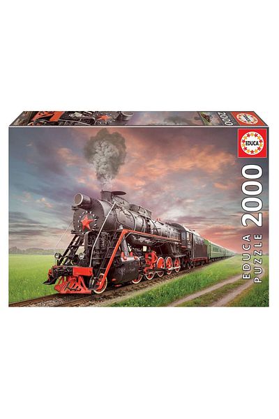 EDUCA Puzzle 2000 Pieces Steam Locomotive 18503