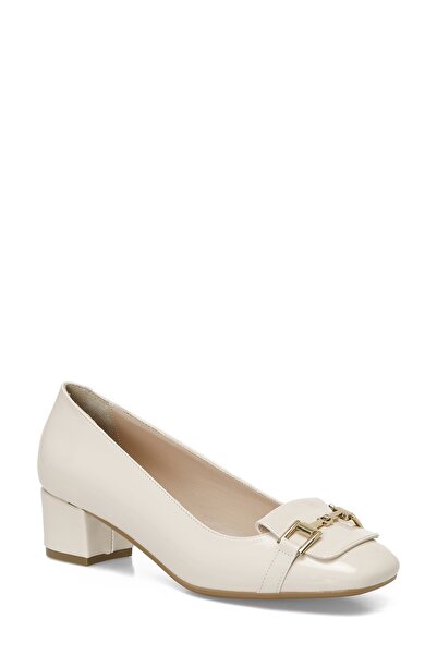 Polaris 325040.Z 5FX Krem Kadın Topuklu Ayakkabı