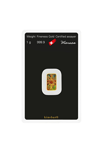 aga kulche Argor Heraeus 1 gr Kinebar 24 Ayar 999.9 Külçe Altın