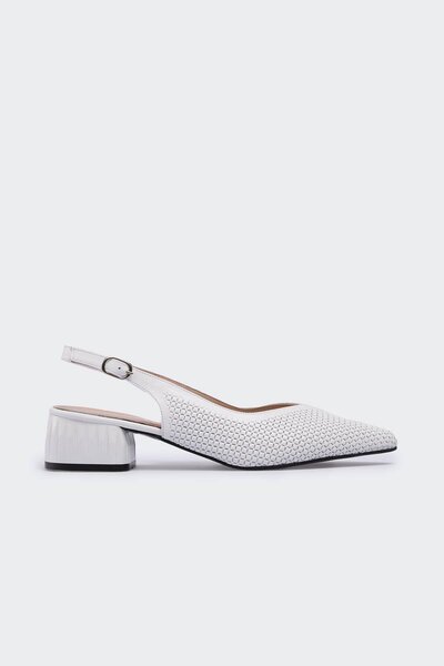 Maregai White Leather Women's Casual Shoes