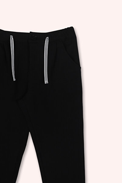 Panço Erkek Çocuk Cepli Siyah Pantolon