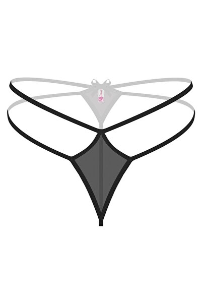 Beruflic Angel Transparan Siyah Fantazi Külot String