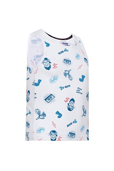 JOCKEY Young Casuals Boys Printed Tanktop CB01-0103-White