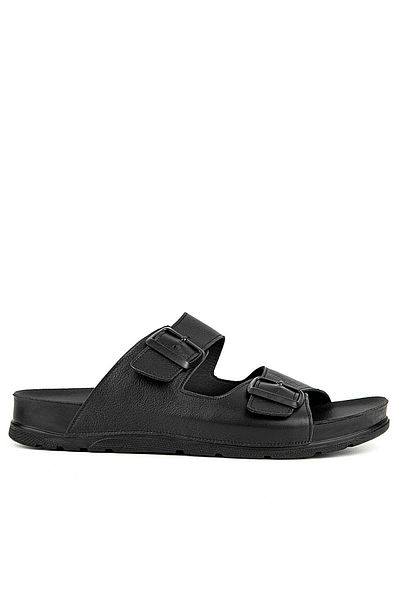 Muya Günter 35415 Genuine Leather Men's Slippers