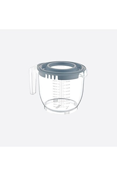 EveFix Çok Amaçlı Mikser Kabı ve Pirinç Yıkama Süzgeci İki Ürün Bir Arada