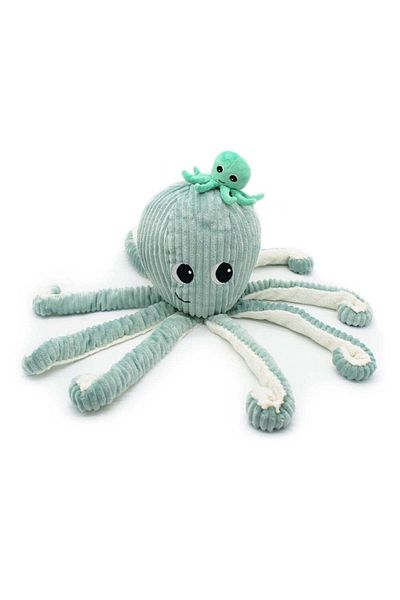 les deglingos FILOU THE OCTOPUS MUM & BABY MINT