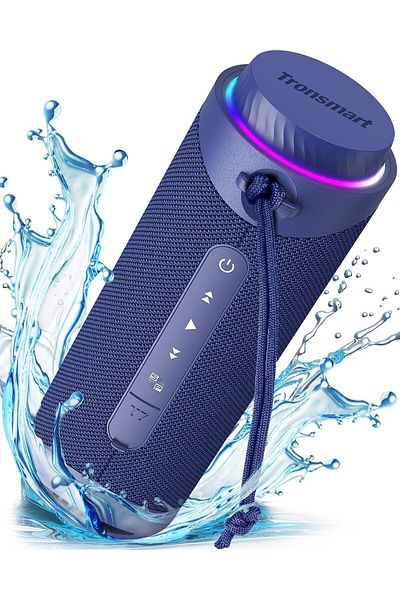 Tronsmart T7 30W Waterproof Portable Speaker, SouldPulse Audio with 360 Surround Sound Blue