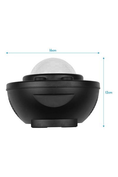 COOYA LED Galaxy Starry Projector Lamp Light, with Remote Control, Black