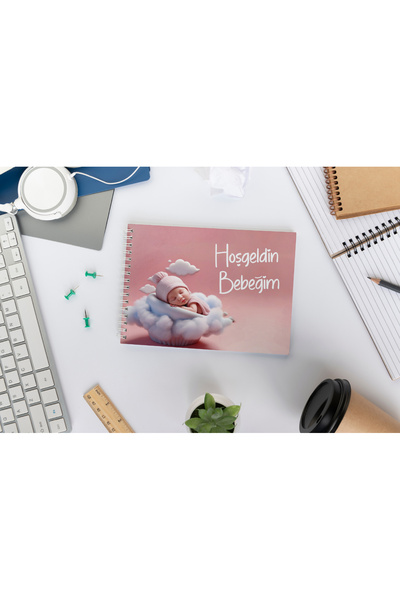 YUNUS COPY Hoş Geldin Bebeğim Defteri A5 Yatay Pembe