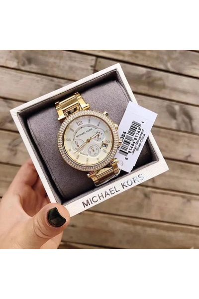 Michael Kors Parker Women's Watch, Stainless Steel and Pav Crystal Watch for Women MK5354