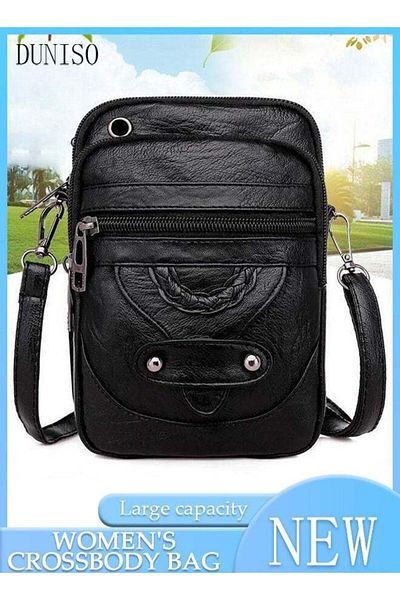Generic Duniso Women's Crossbody Bag Mini Faux Leather Wallet And Shoulder Bag Multifunctional Soft Tote Bag