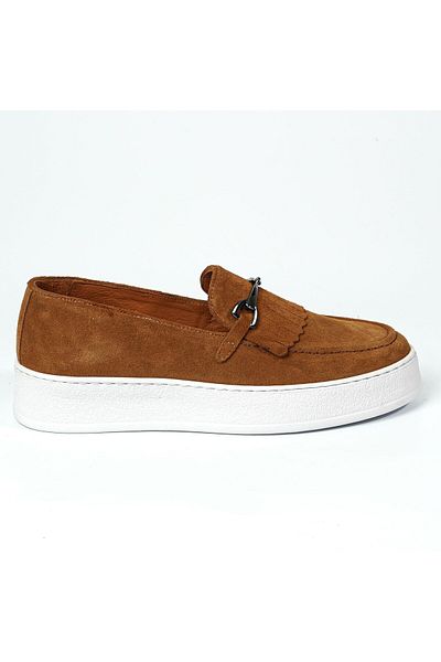 TETRİ Hector Model Men's Cinnamon Color Genuine Leather Casual Shoes