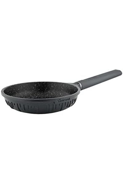 ALSAIF Non-stick Aluminum Open Frypan By Amercook, Size: 20 Cm, Black, 1 Piece, From Al Saif
