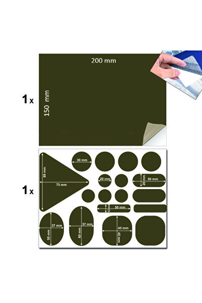 FIXALL ADHESIVE PRODUCTS Yapışkanlı Polyester Kumaş Mont Çadır Şemsiye Tamir ...