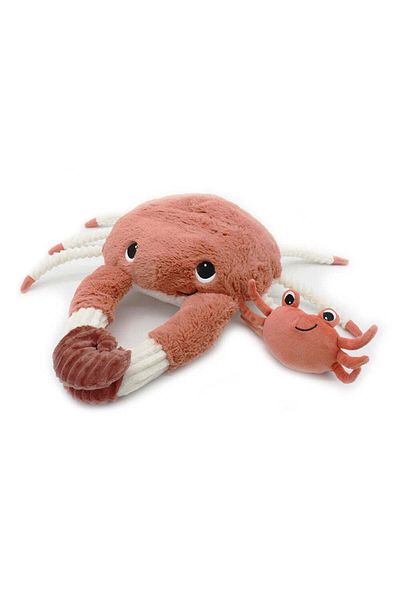 les deglingos CASSECOU THE CRAB MUM & BABY TERRACOTTA RUST