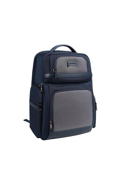 Pierre Cardin 01pc00300-l حقيبة ظهر للكمبيوتر المحمول باللون الأزرق الداكن