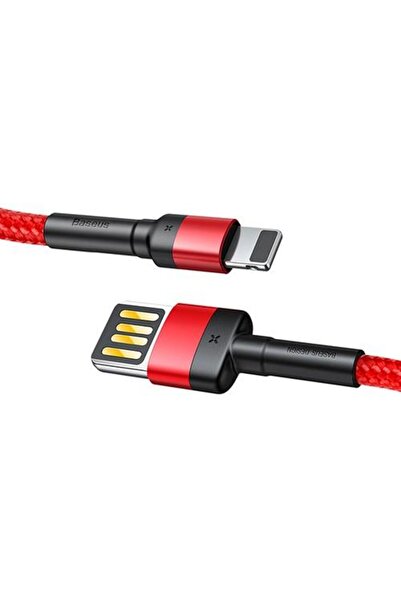 Baseus Calklf-g09 Cafule 2.4 A Lightning 1 Metre Şarj Kablosu Kırmızı