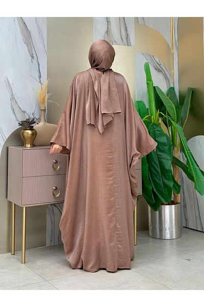 Bym Fashion Yarasakol Abaya Σετ Φόρεμα 8497 Mink