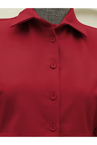 Modamorfo Red Top Shirt Talehli Dress Set