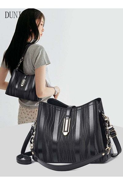 Generic Duniso Women's Vintage Tote Handbag Faux Leather Shoulder Bag Satchel With Detachable Strap