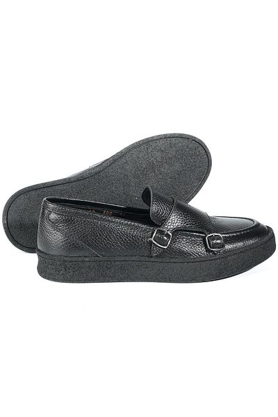 TETRİ Maro Model Genuine Leather Handmade Men's Black Loafer