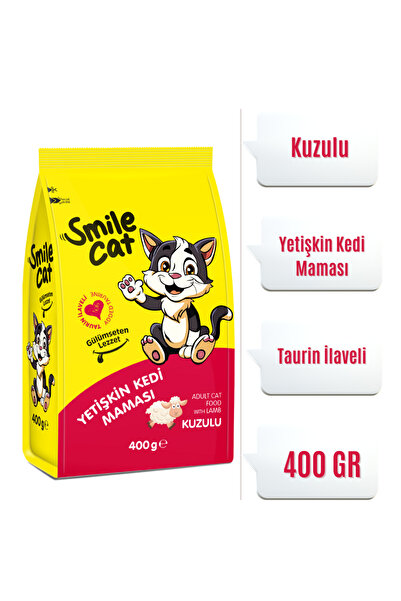 SMILE Cat Yetişkin Kedi Maması Kuzulu 400 gr.