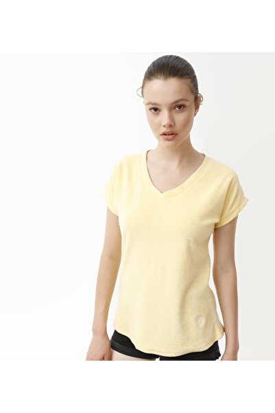 Nors Γυναικείο μπλουζάκι με λεμόνι με λαιμόκοψη σε σχήμα V