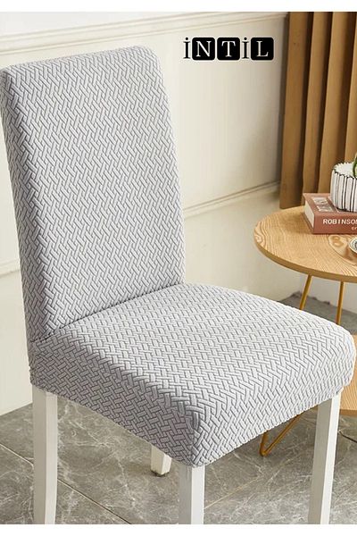 intil Κάλυμμα και κάλυμμα καρέκλας Stone Grey - Ελαστικό και πλενόμενο κάλυμμα καρέκλας 1 τεμαχίου