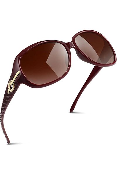 COOYA Polarized Sunglasses for Women, Oversized Sun Glasses, Fashion Shades