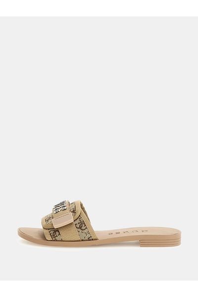 Guess Papuci galbeni pentru femei Elyze4 Fljelylel19-auriu