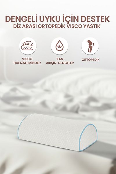 Viscomina Multi-Purpose Orthopedic Snoring Pillow Neck and Back Supported Sleeping Pillow 50X18