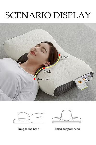 Generic Duniso Ultra Comfort Ergonomic Pillow, Contour Support Pillow, Orthopedic Cervical Stretch Pillow