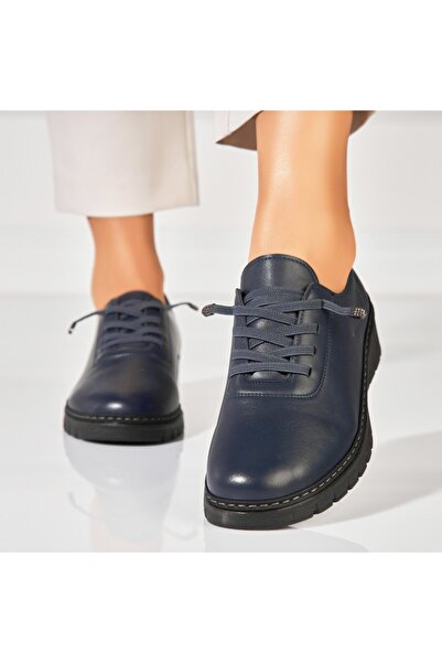 Joana Pantofi dama casual Albastri din Piele Ecologica Peony