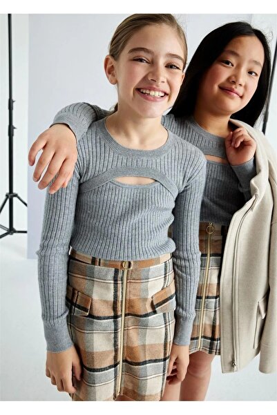 MAYORAL карирана пола за момичета 7983