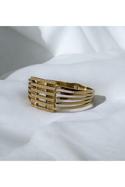 SIRMAKEŞ TAKI VE AKSESUAR Steel Rib Shackle Bracelet
