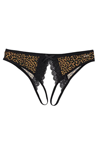 Beruflic Angel Ağı Açık Leopar Desenli Fantazi Bato Külot