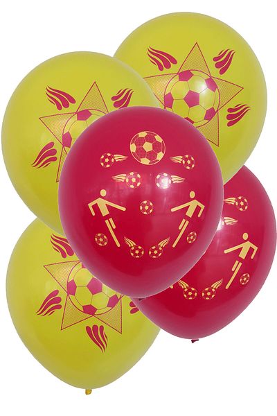 SİHİRLİ AYAKLAR 30 Pieces Yellow Red Fan Balloon Team Balloon