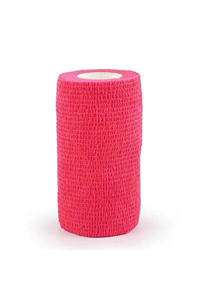 Dedeks Elastik Yapışkanlı Coban Renkli Bandaj 10 Cm X 4,5 Mt Kırmızı