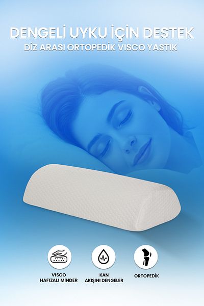 Viscomina Multi-Purpose Orthopedic Snoring Pillow Neck and Back Supported Sleeping Pillow 50X18